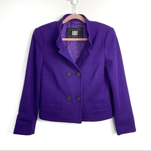 Riani Purple Two Piece Wool Skirt Suit set - Picture 5 of 14